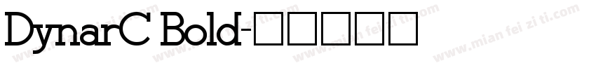 DynarC Bold字体转换